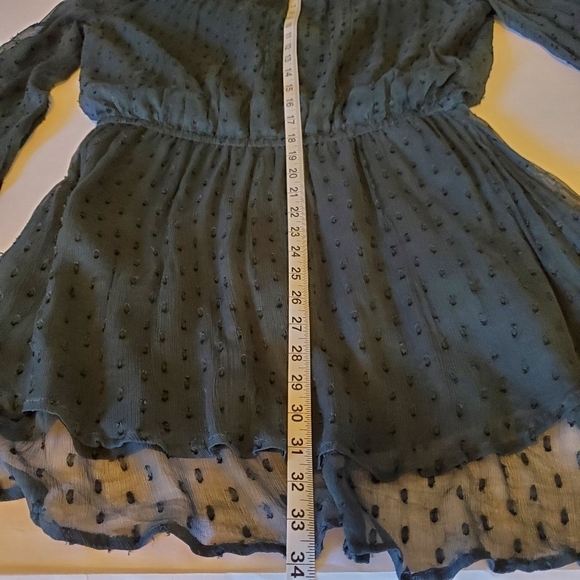 Free People Dahlia Swiss Dot Gauze Mini Dress Sz M - Picture 11 of 15